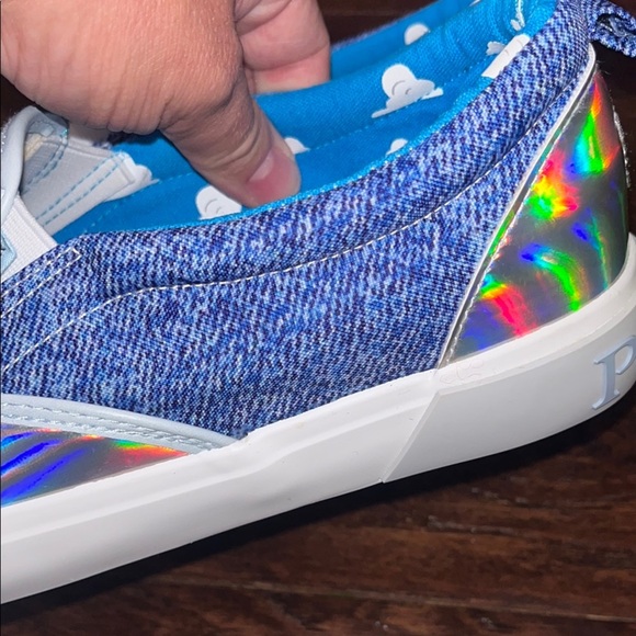 Holographic Disney Slip-On Shoes Like New Without Box - Picture 5 of 11